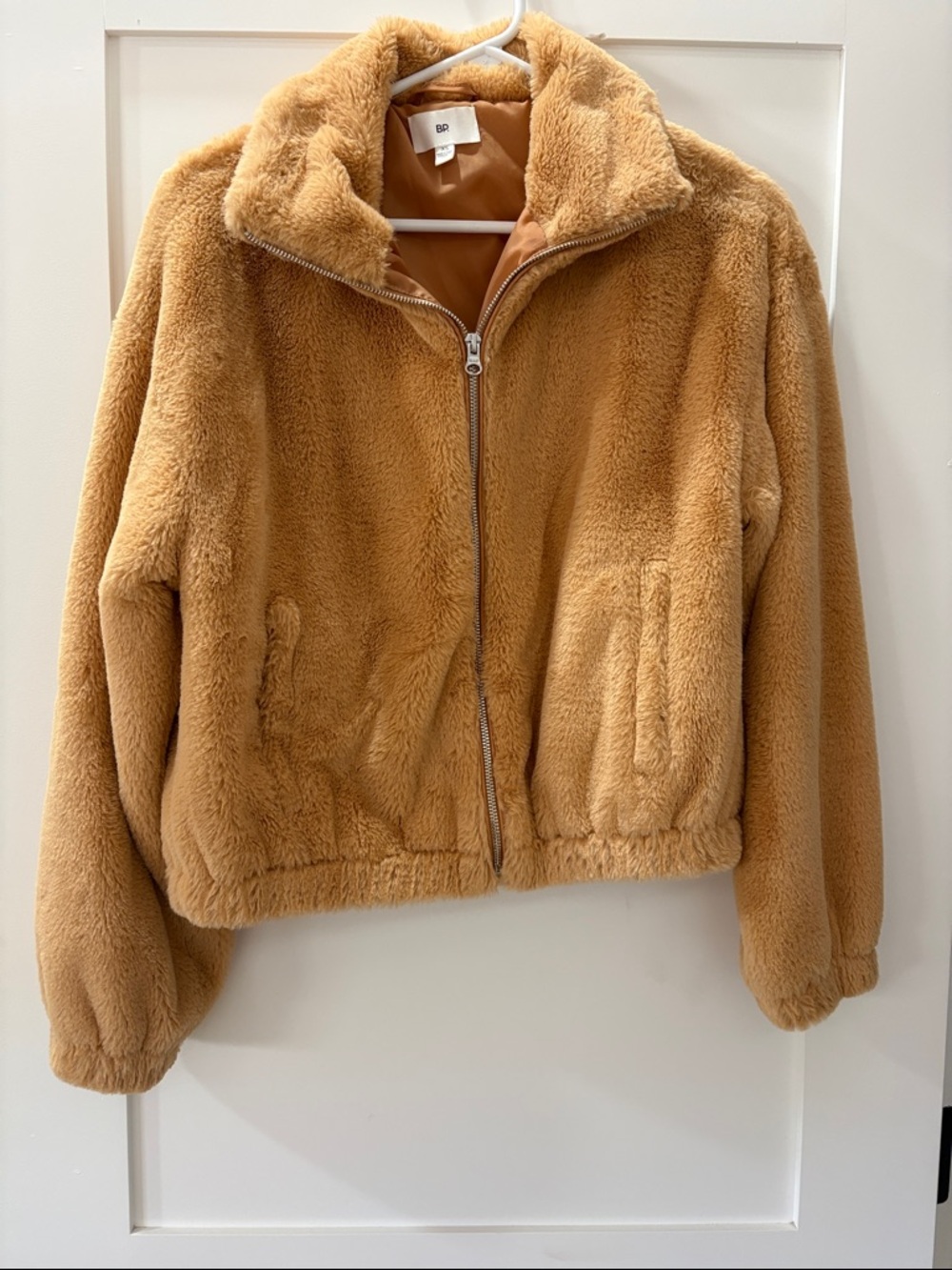 bp Plush Teddy Jacket in Camel Brown